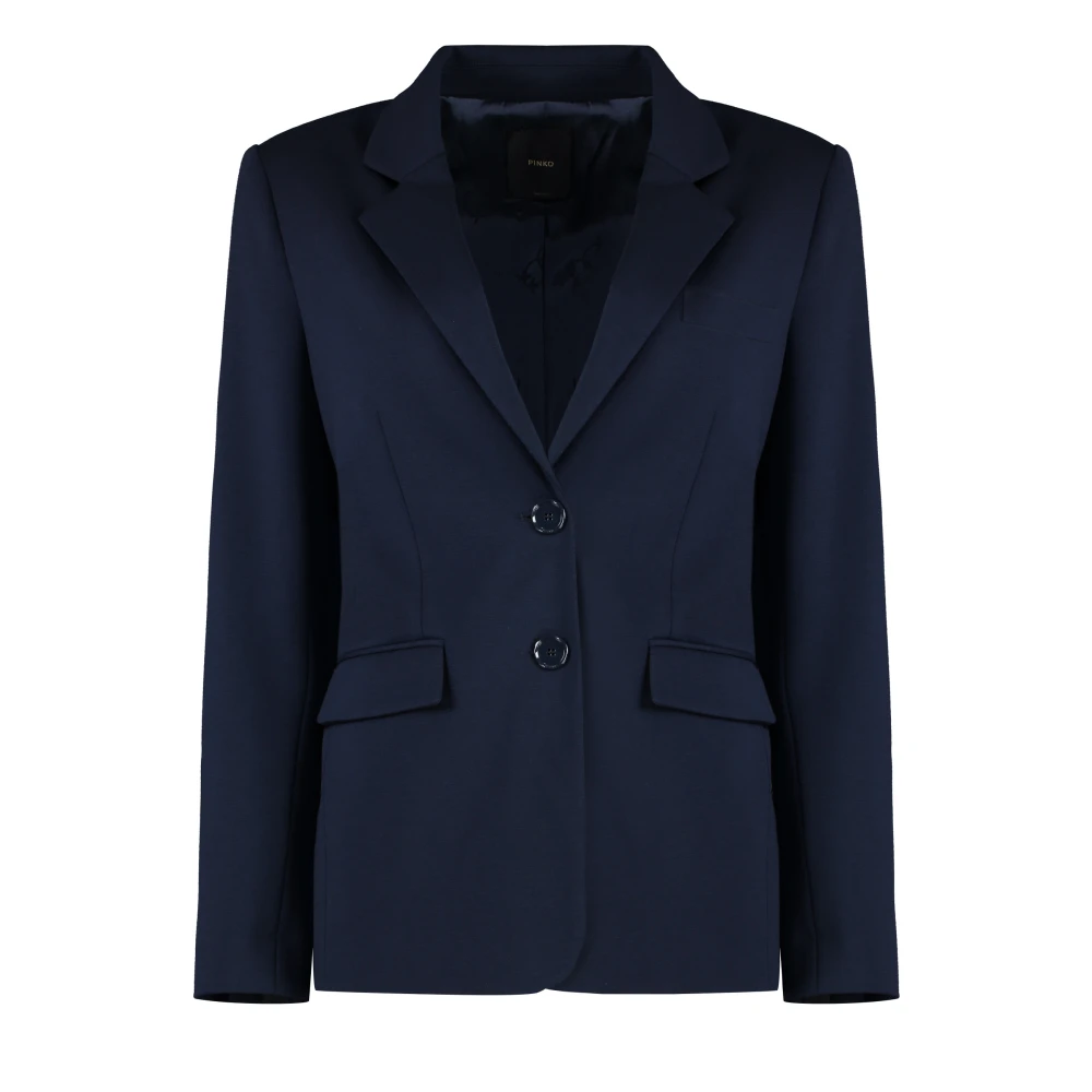 Pinko Klassieke Reverskraag Blazer Blue Dames
