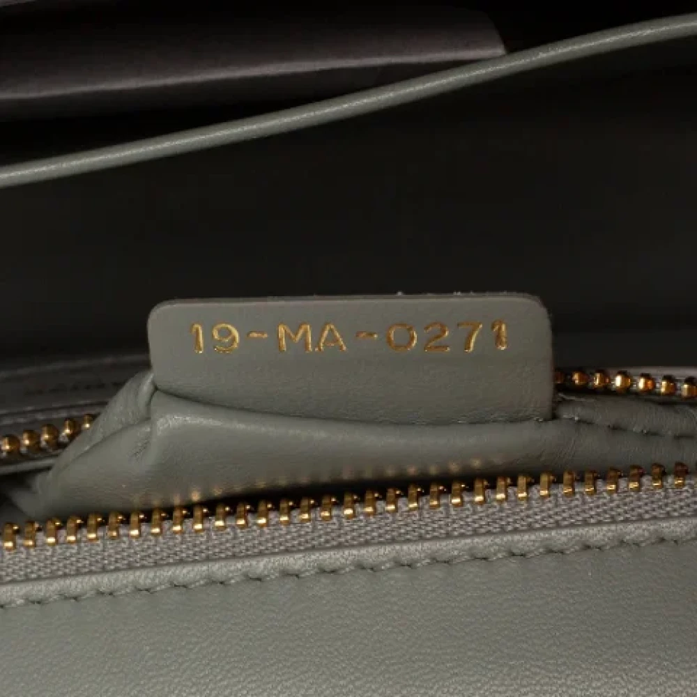 Dior Vintage Pre-owned Leather dior-bags Gray Dames
