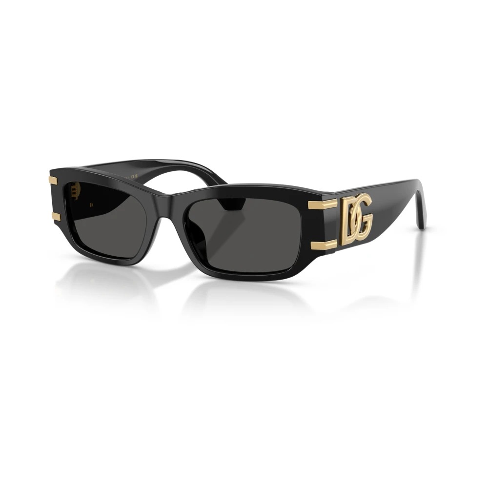 Dolce & Gabbana Black/Grey Dg4564 501/87 Woman Sunglasses Acetate Squared Normal - Image 2