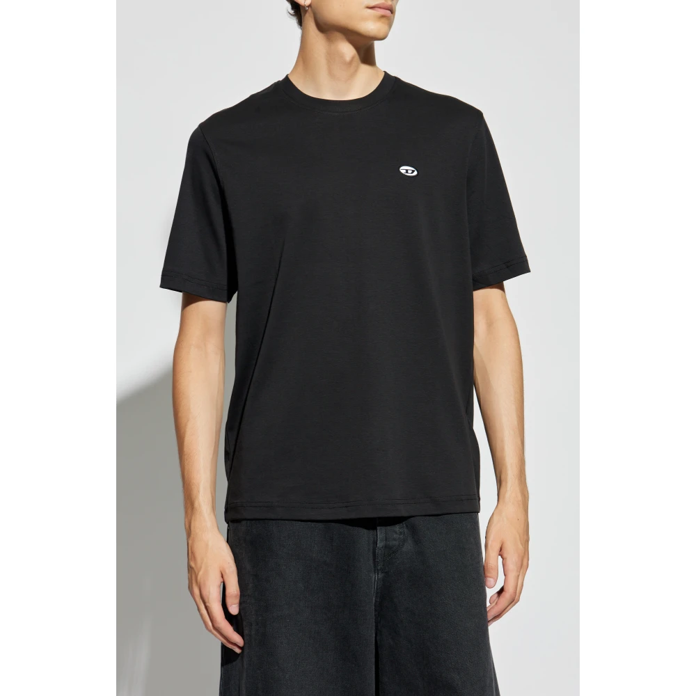 Diesel T-shirt T-Adjust-Doval-Pj Black Heren