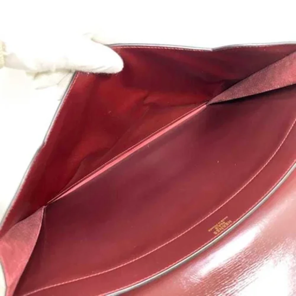 Hermès Vintage Pre-owned Fabric clutches Brown Dames