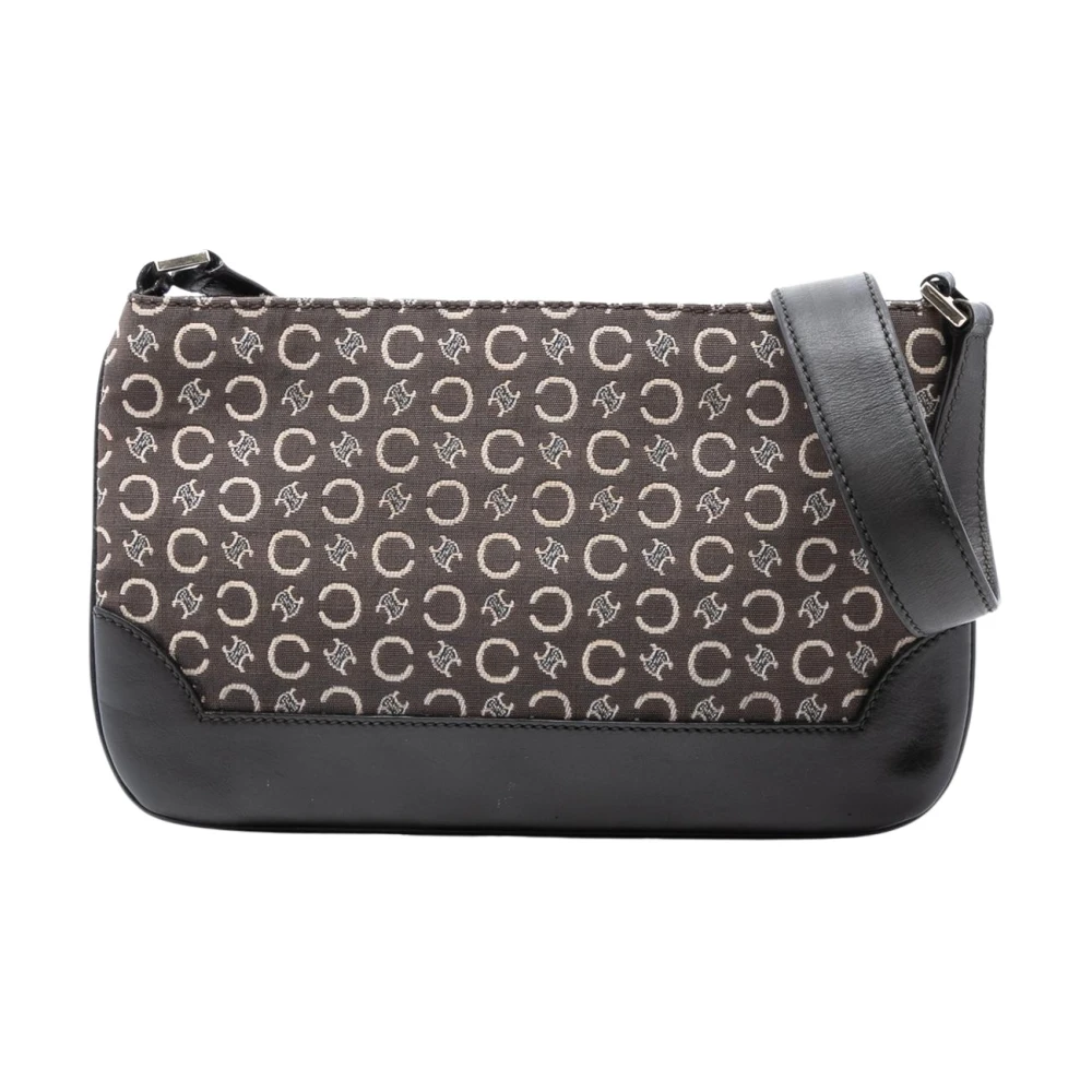Celine Vintage Women's Brown Pre-Owned Patterned Shoulder Bag