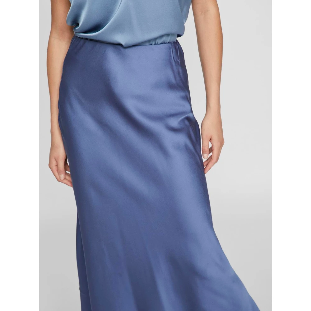 Vila Elegante Ellette Rok voor Dames Blue Dames