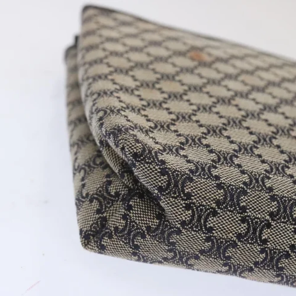 Celine Vintage Pre-owned Canvas clutches Blue Dames