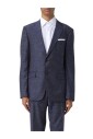 blazer-ajuste-bleu-texture