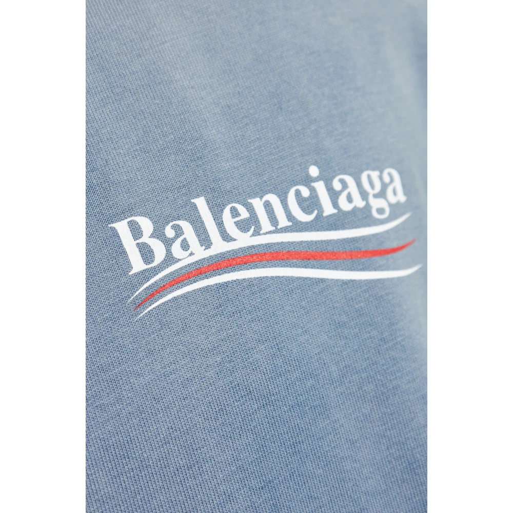 Balenciaga T-shirt met print Blue Heren