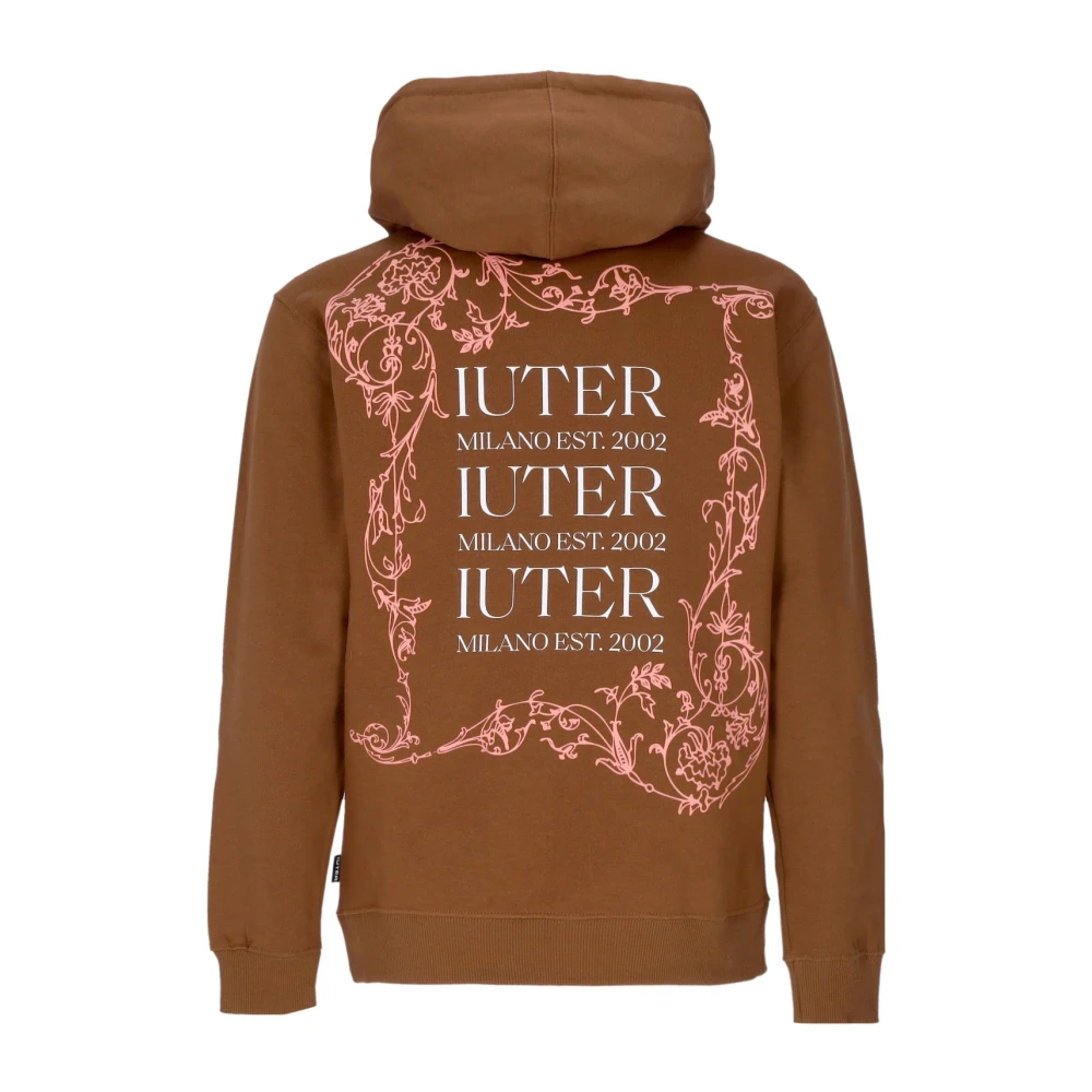 Iuter Bruine hoodie met kangoeroezak Brown Heren