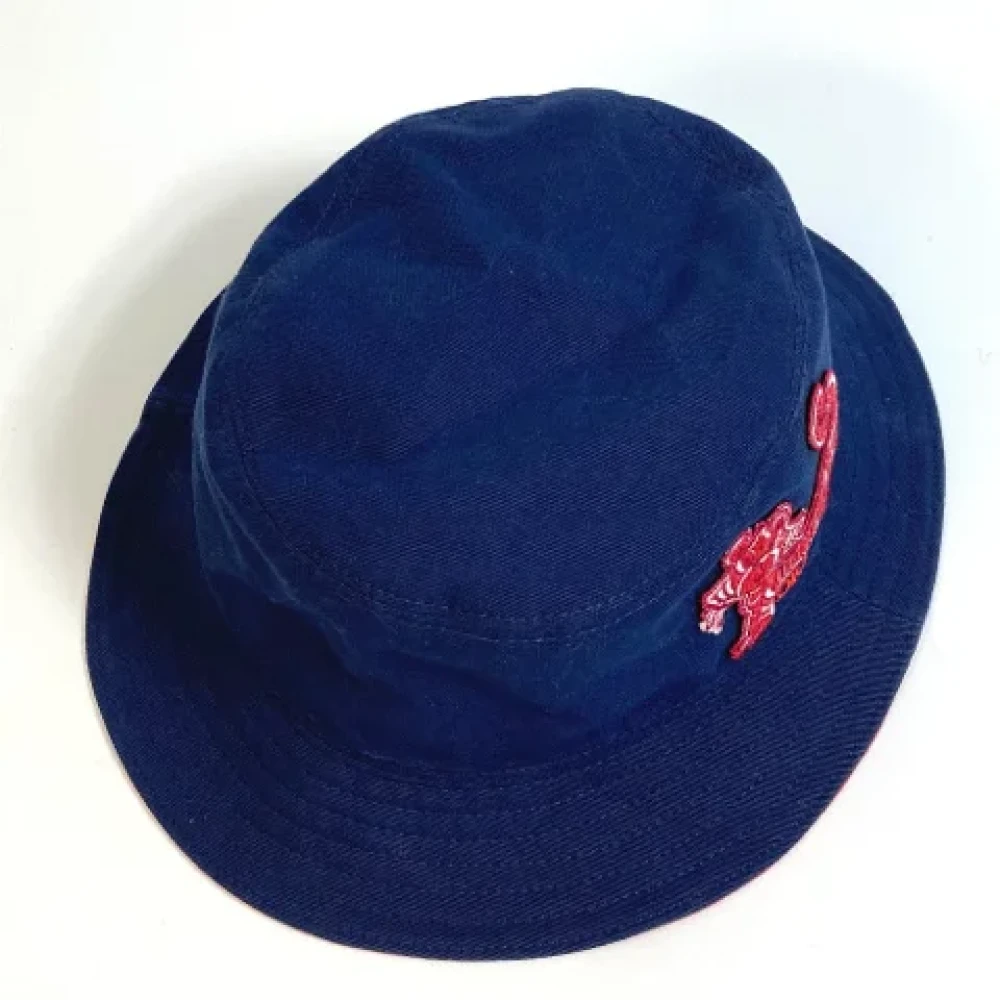 Dior Vintage Pre-owned Cotton hats Blue Dames