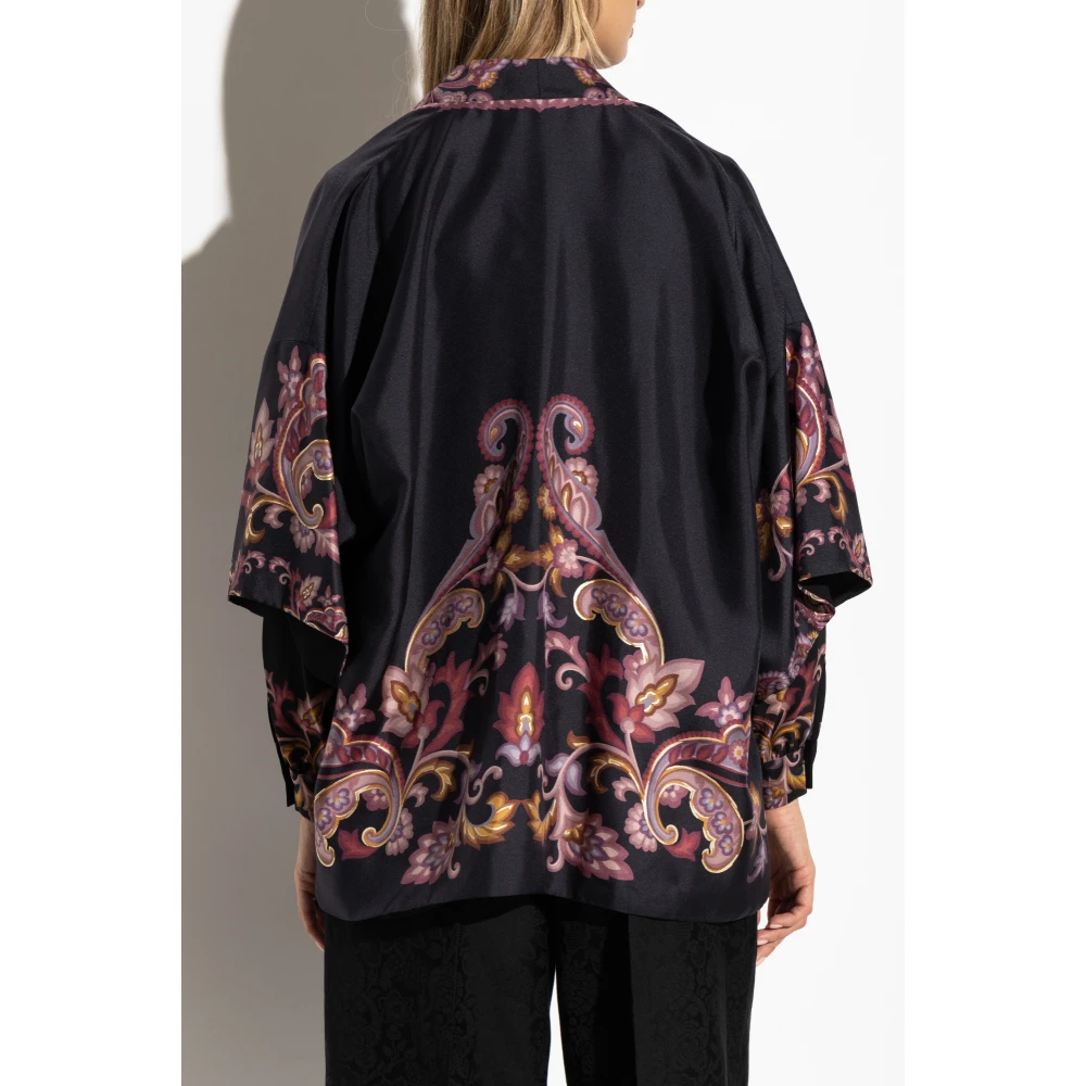 ETRO Zijden top Black Dames