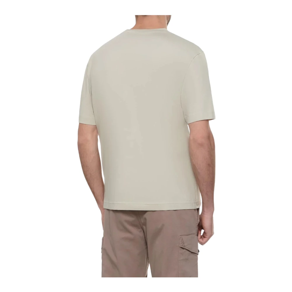 Hugo Boss Korte Mouw T-shirt Beige Heren