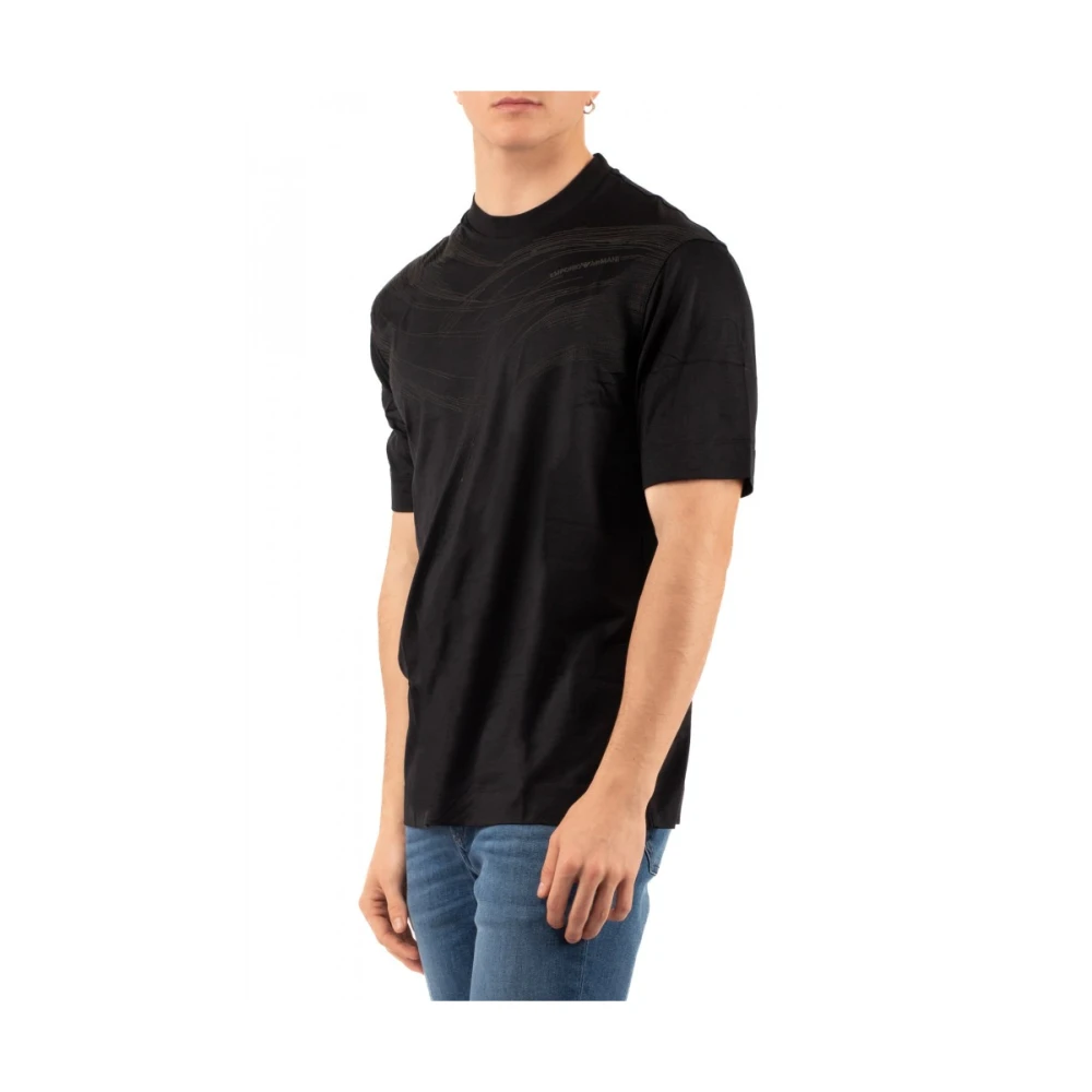 Emporio Armani Stijlvol T-shirt voor mannen Black Heren