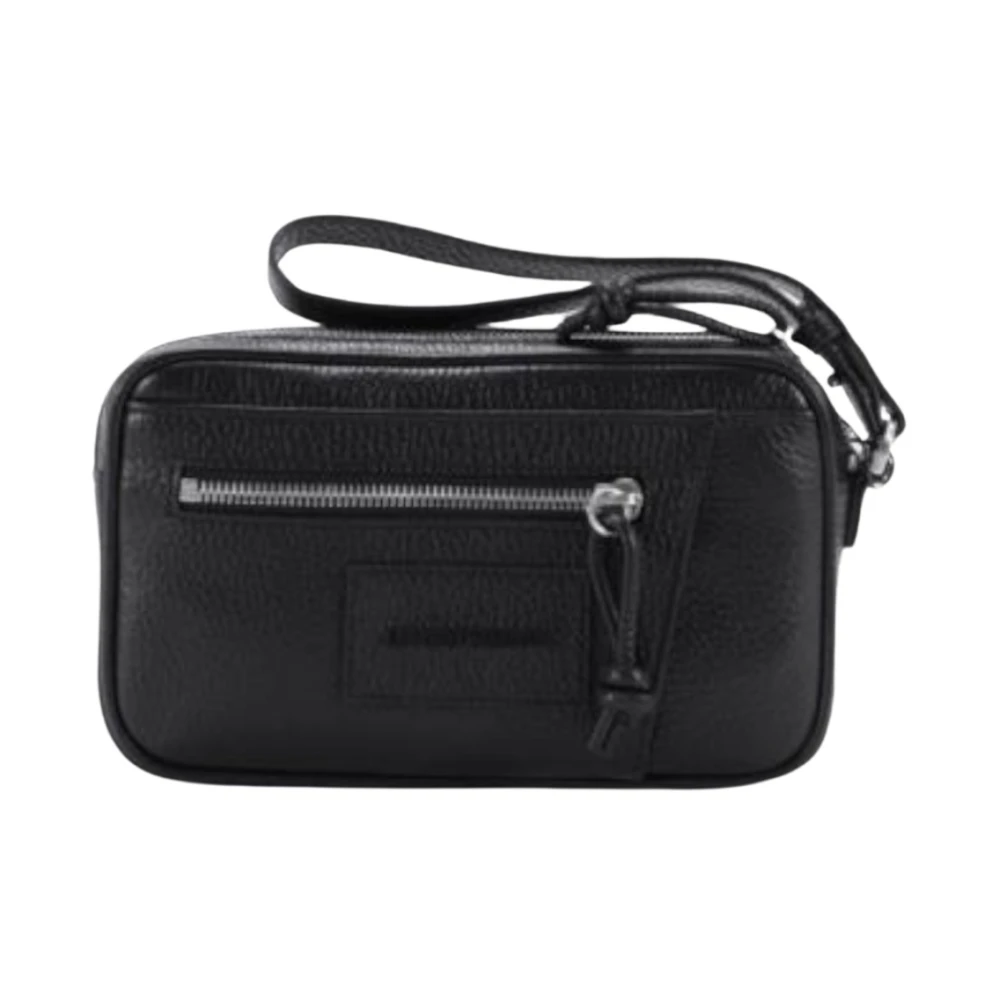 Emporio Armani Uomo Nero - Pochette In Pelle - Bags - One Size
