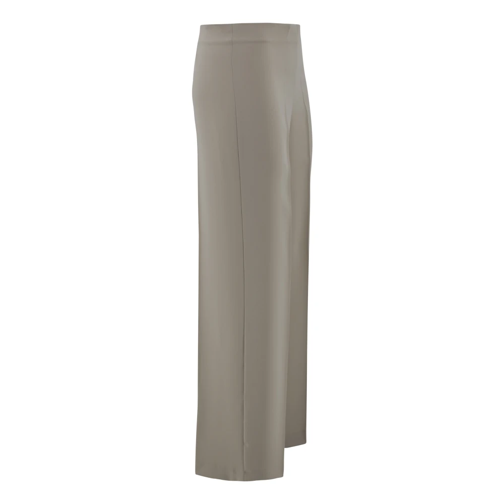 P.a.r.o.s.h. Op Maat Gemaakte Zandkleurige Broek met Verborgen Rits Beige Dames