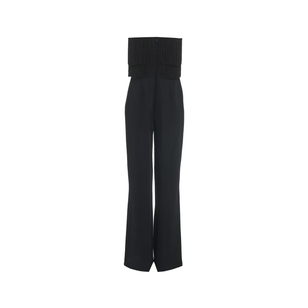 Kaos Zwarte Franje Overall Aw24 Black Dames