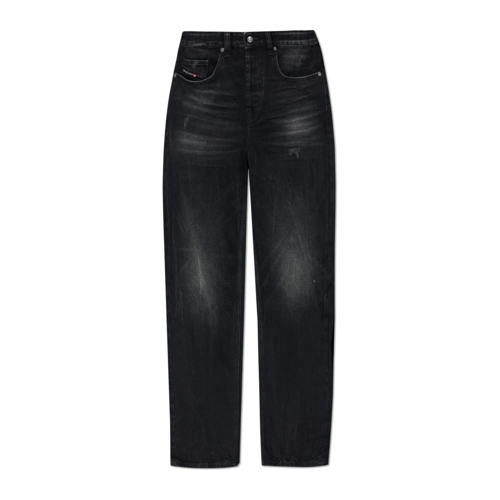 Diesel Men's Black 2001 D-Macro Jeans - Straight Fit Jeans - W36 - Jeans