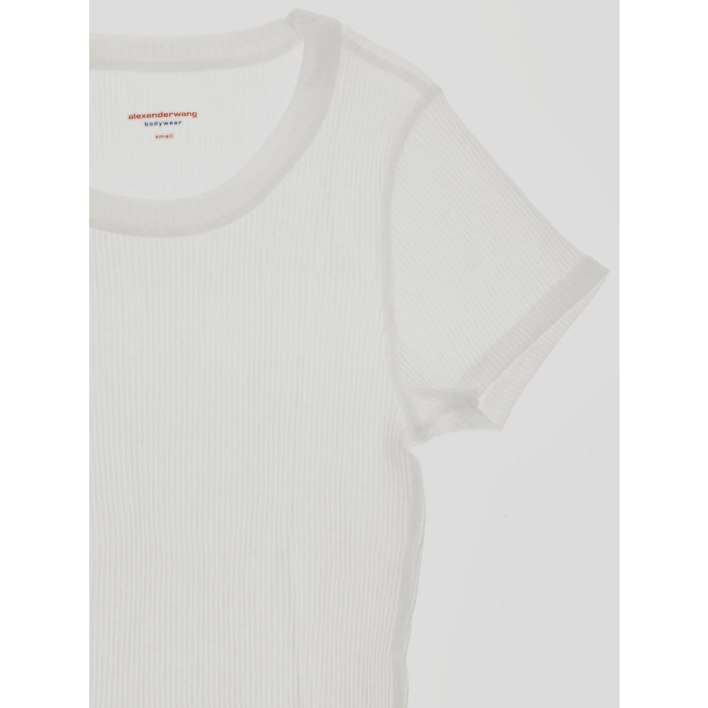 alexander wang Katoenen Crewneck Top White Dames