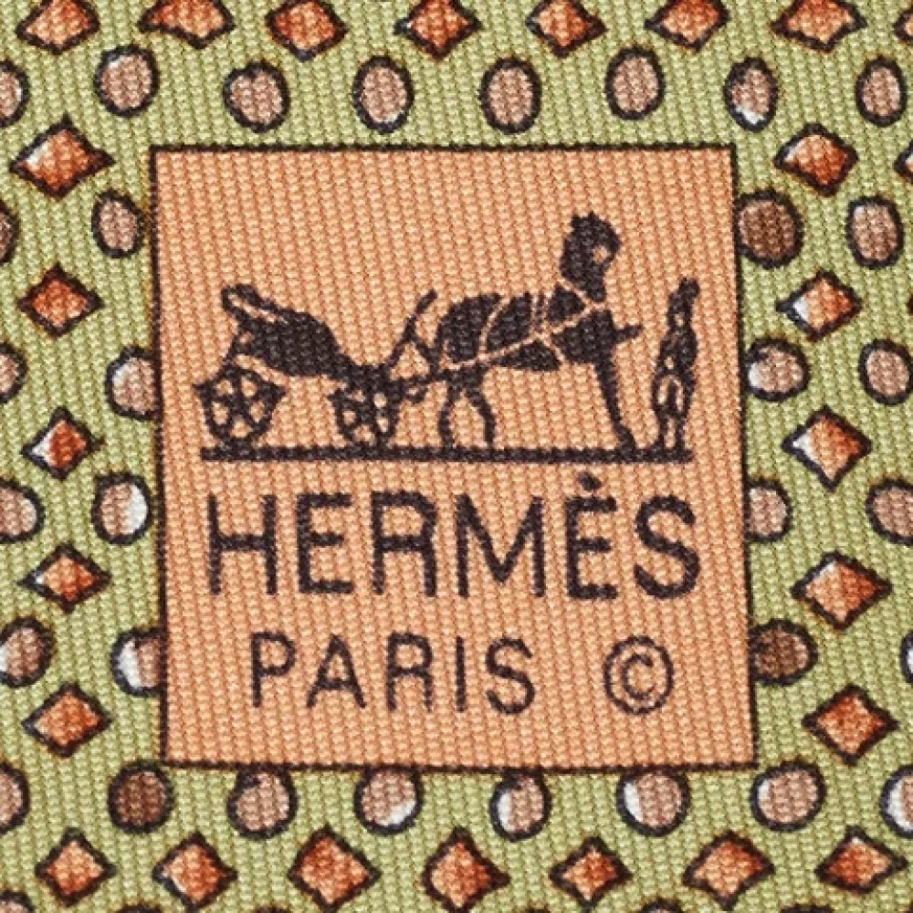 Hermès Vintage Pre-owned Silk home-office Green Heren