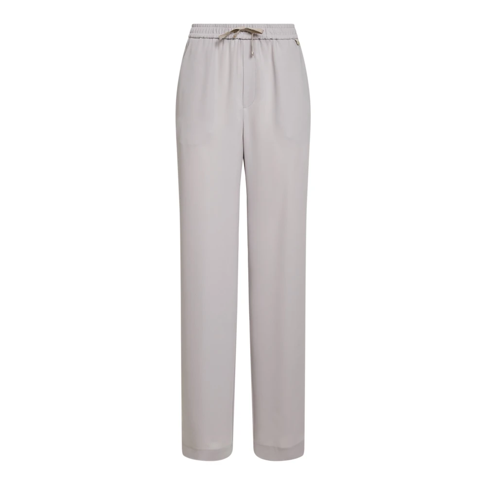 Herno Women's Gray Lucent Cady Trousers - Straight Trousers - S- Trousers