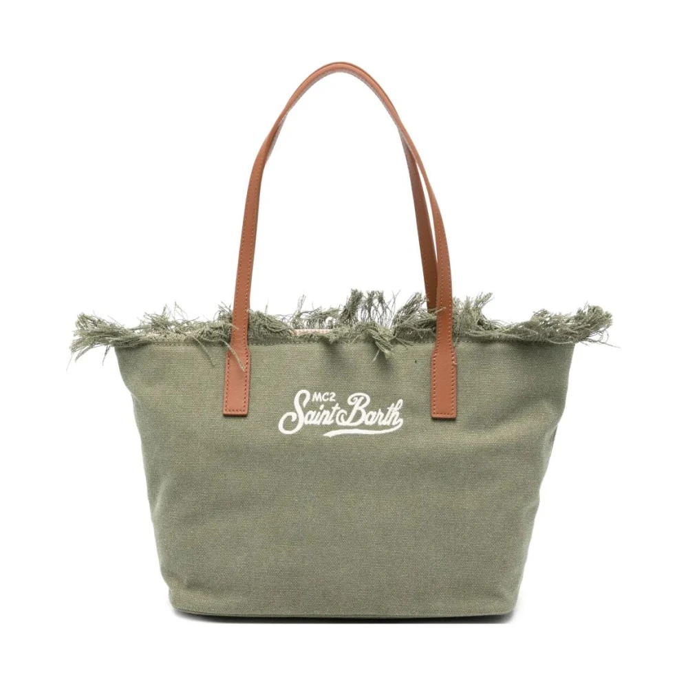 Mc2 Saint Barth Women's Green City Bag Mid Fringe