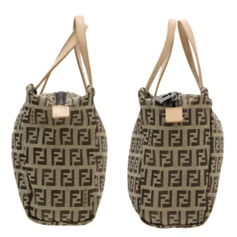 Fendi Vintage Pre-owned Canvas totes Beige Dames