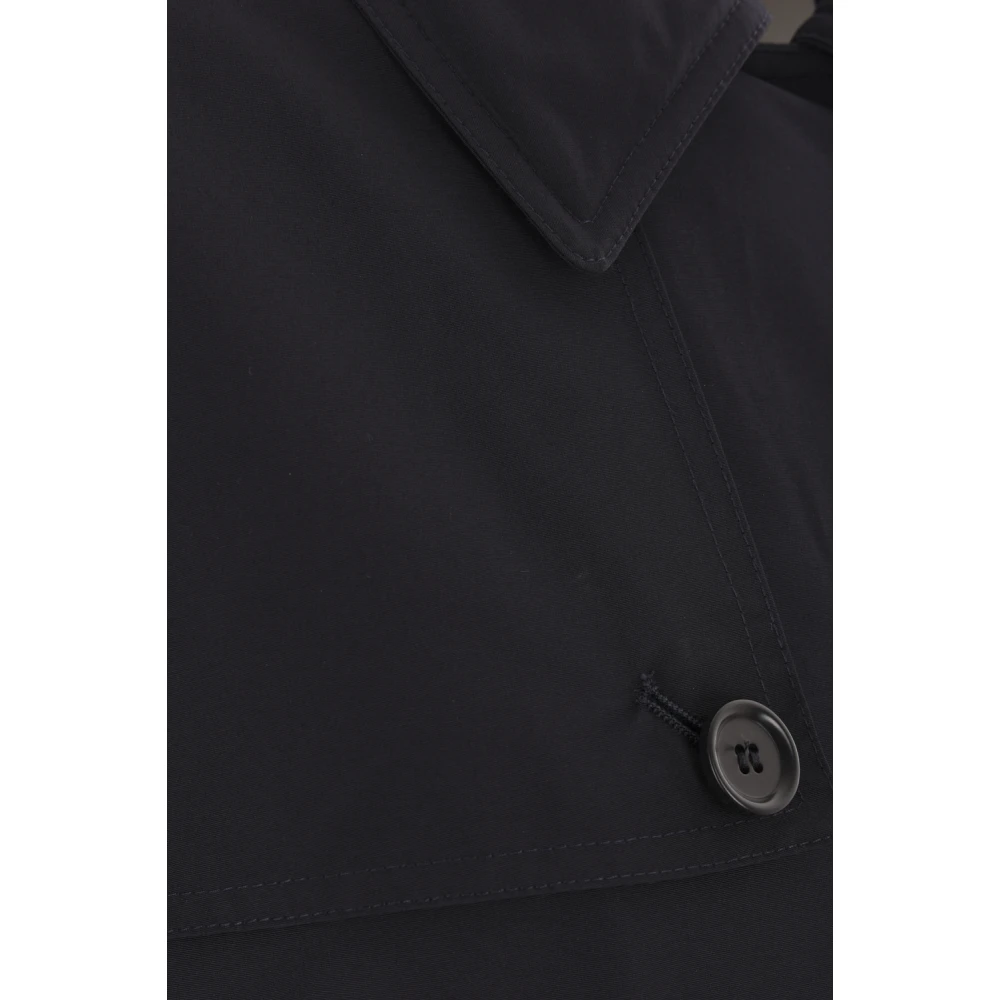 Aspesi Navy Blauwe Korte Trenchcoat Blue Dames