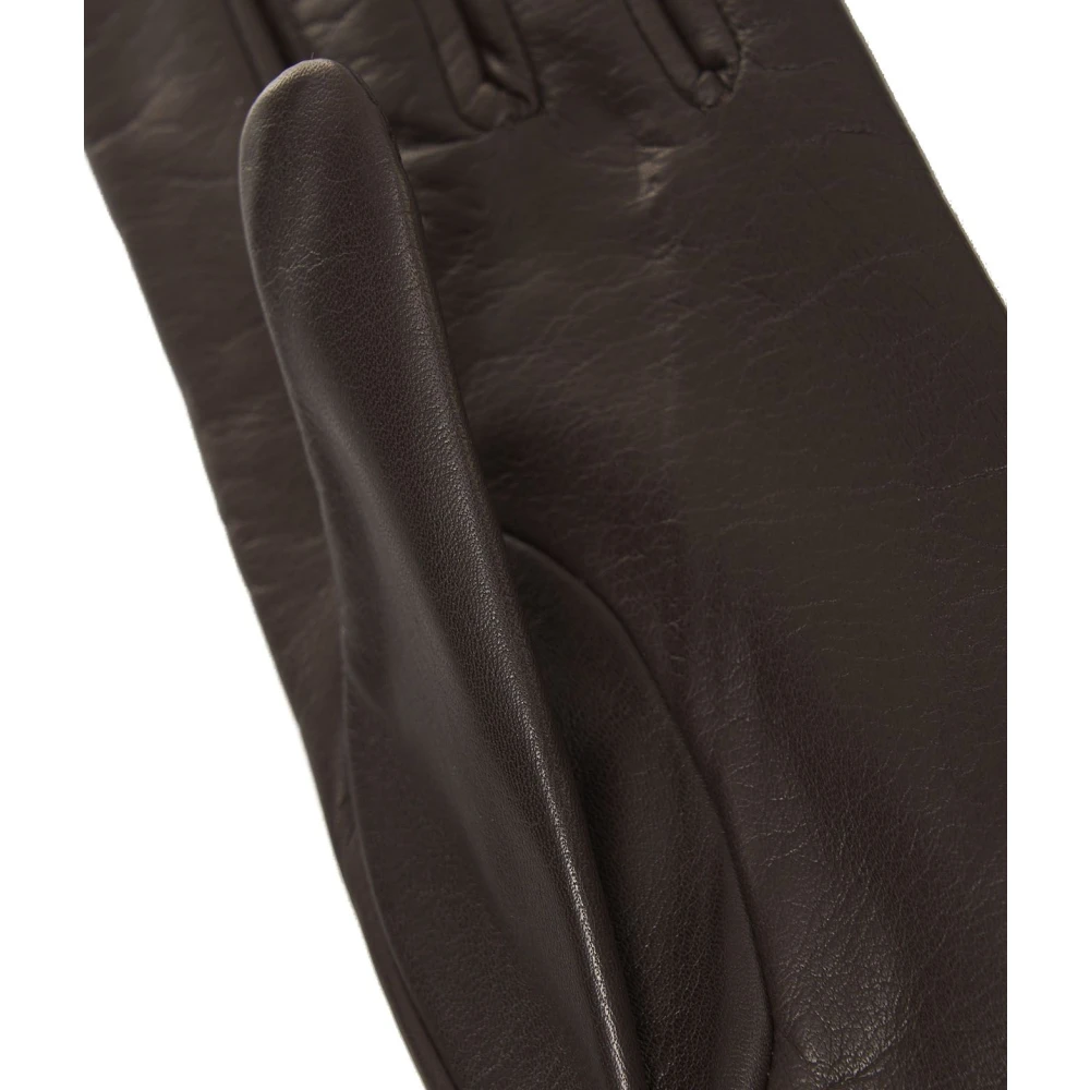 Orciani Bruine Leren Handschoenen Stijlvolle Accessoires Brown Dames