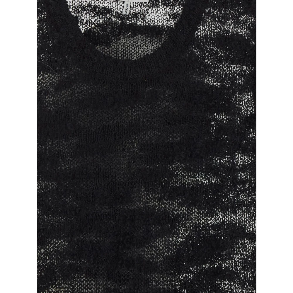 Ganni Zwarte Mohair Damesjurk Black Dames