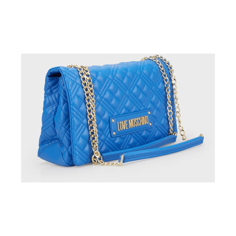 Love Moschino Blauwe Synthetische Schoudertas Blue Dames
