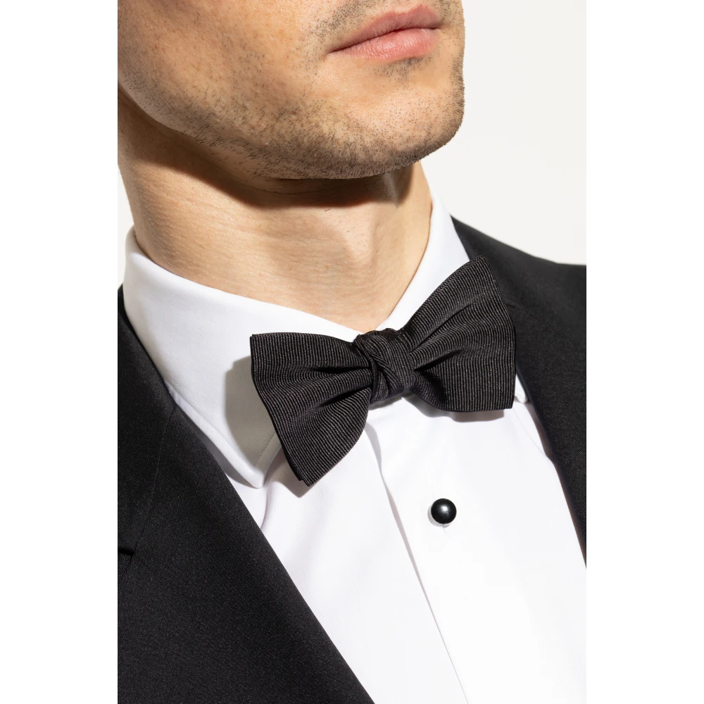 Lanvin Zijden vlinderdas Black Heren