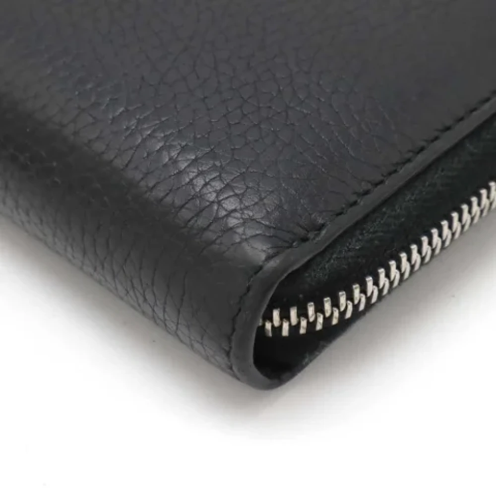 Gucci Vintage Pre-owned Leather wallets Black Dames