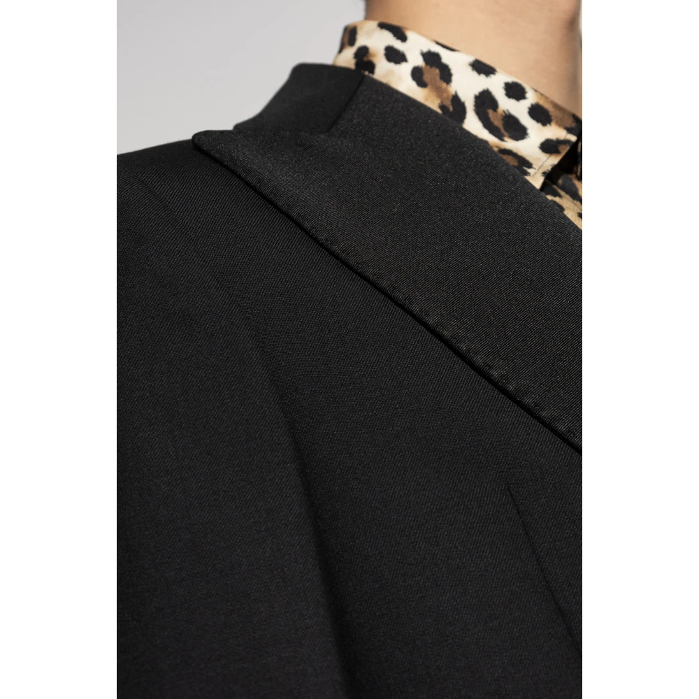 Moschino Blazer met gesloten revers Black Heren
