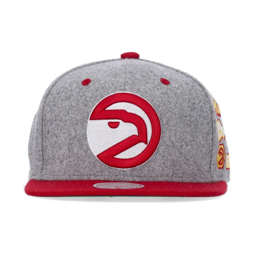 Mitchell & Ness Atlanta Hawks Snapback Pet Grijs Gray Heren