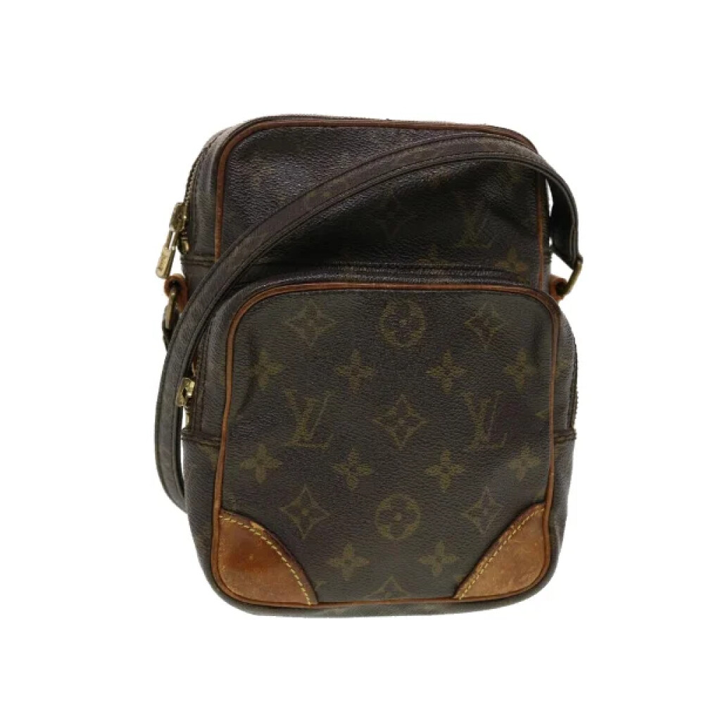 Tweedehands Bruin Canvas Louis Vuitton Schoudertassen Louis