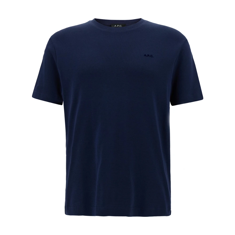 A.p.c. Girocollo MC T-shirts en Polos Blue Heren