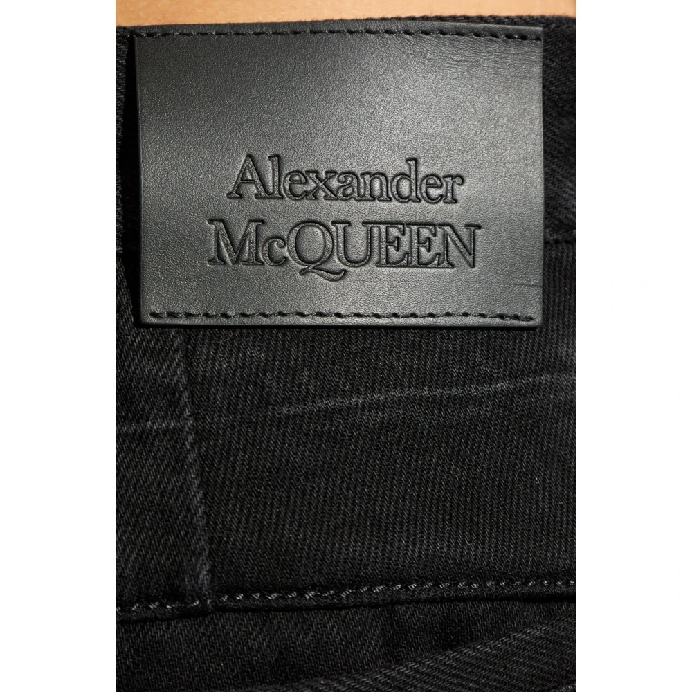 alexander mcqueen Jeans met logo Black Heren