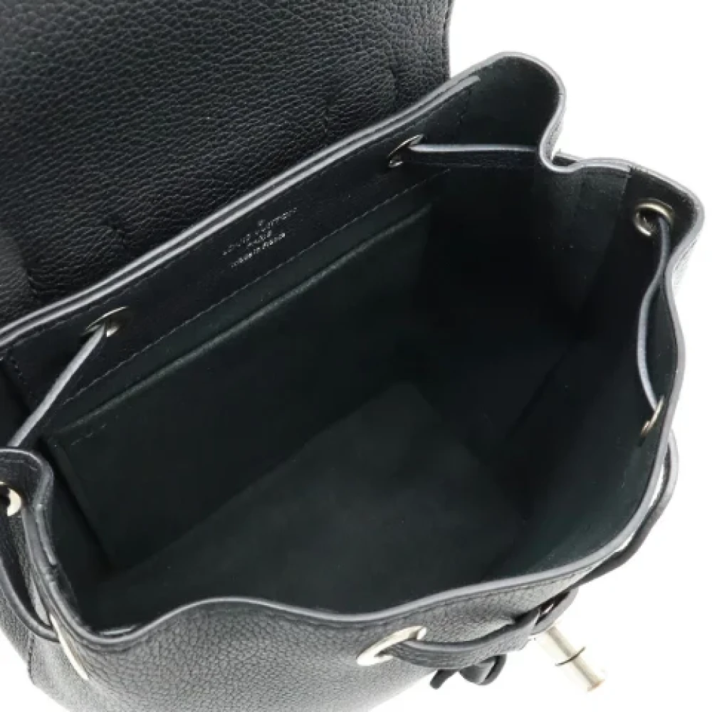 Louis Vuitton Vintage Pre-owned Leather backpacks Black Dames