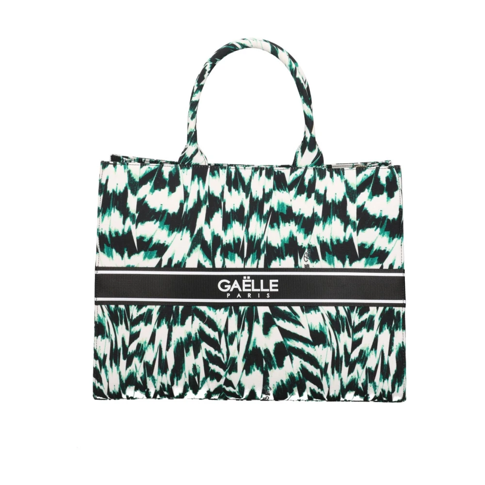 Gaëlle Paris Witte Shopper Tas met Contrastdetails Multicolor Dames