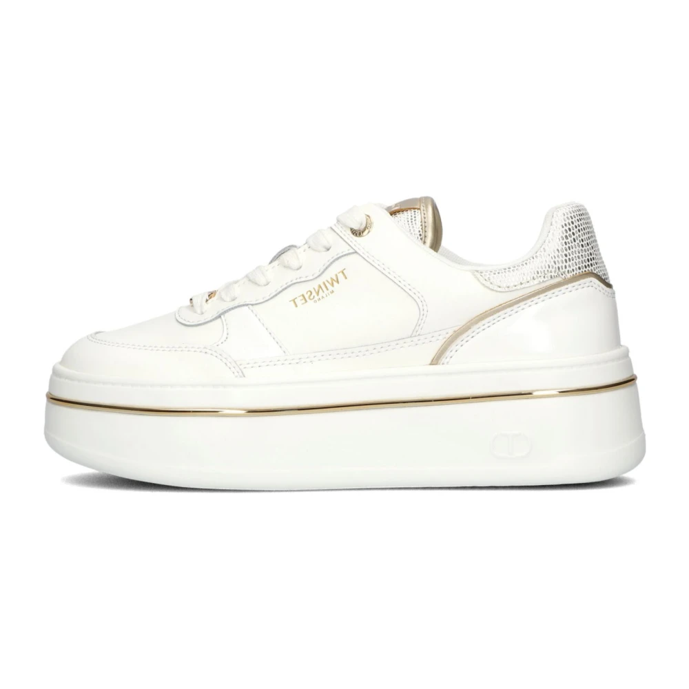 Twinset Elegante witte sneakers voor dames Dames Schoenen