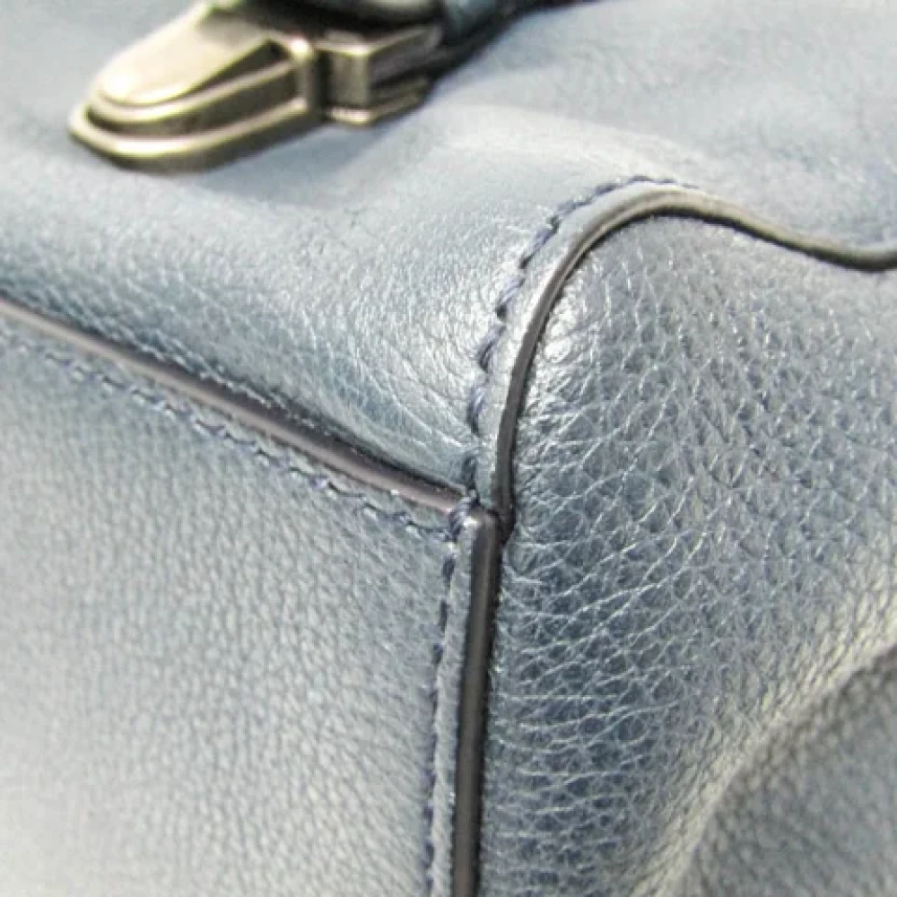 Dolce & Gabbana Pre-owned Leather handbags Blue Heren