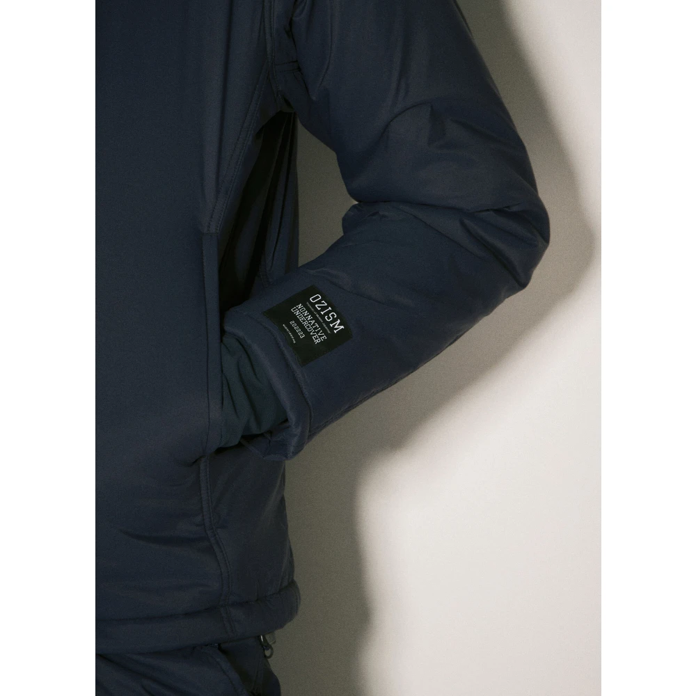 Undercover Gewatteerde V-hals Blouson Jas Blue Heren