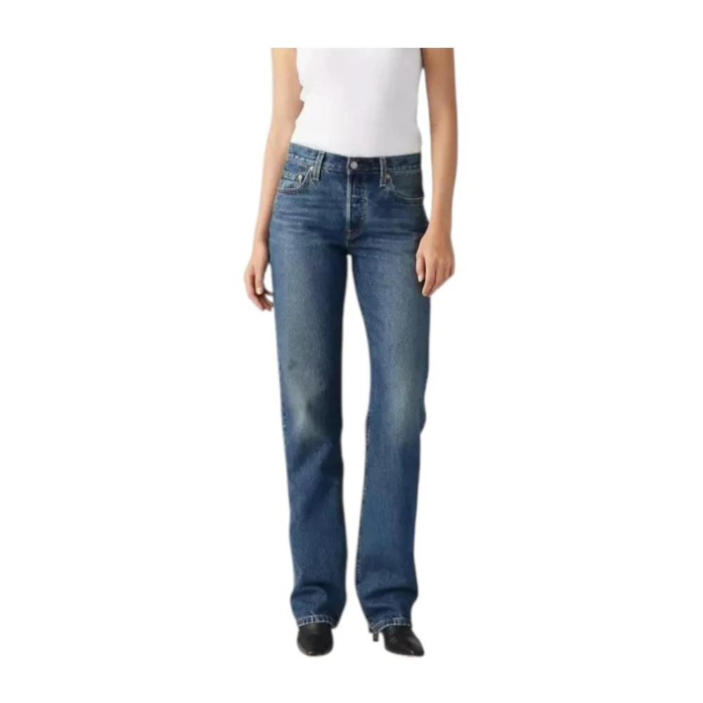 Levi's Women's Blue Straight Fit Jeans, W27 L30, Straight Jeans