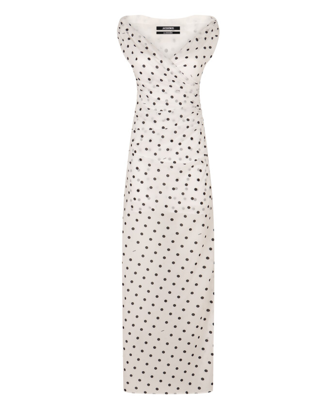 robe-longue-a-pois-avec-fente-laterale