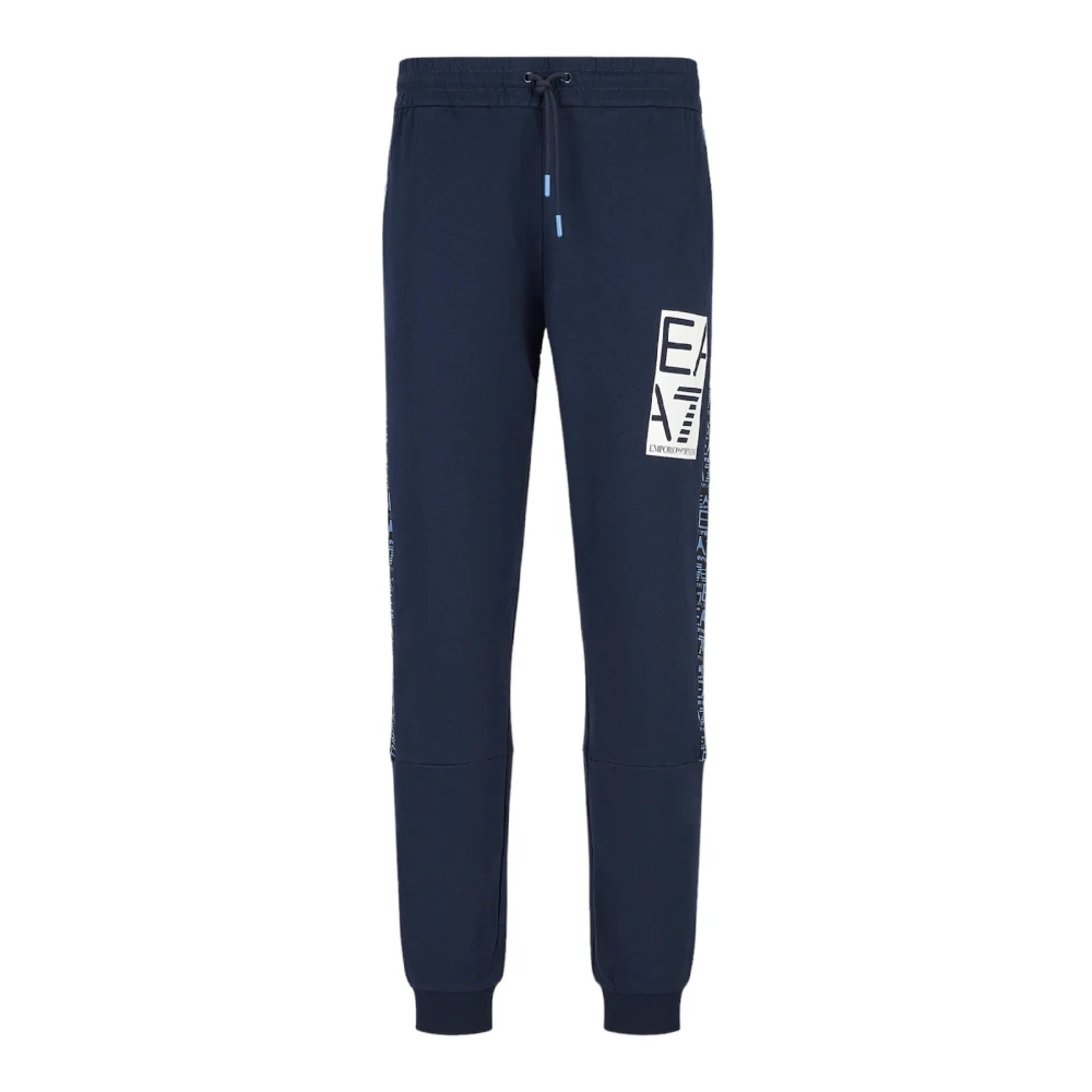 Emporio Armani Ea7 Men's Blue Sweatpants, M, Slim Fit Trousers