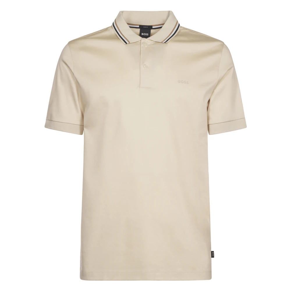 Boss Stijlvolle T-shirts en Polos Collectie Beige Heren