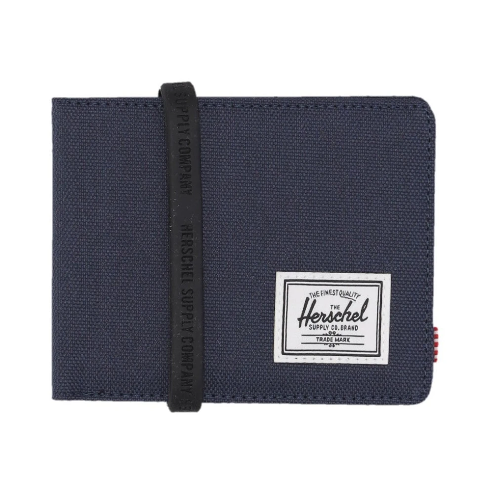 Herschel Unisex Blue Navy Roy Book Wallet Rfid Blocking