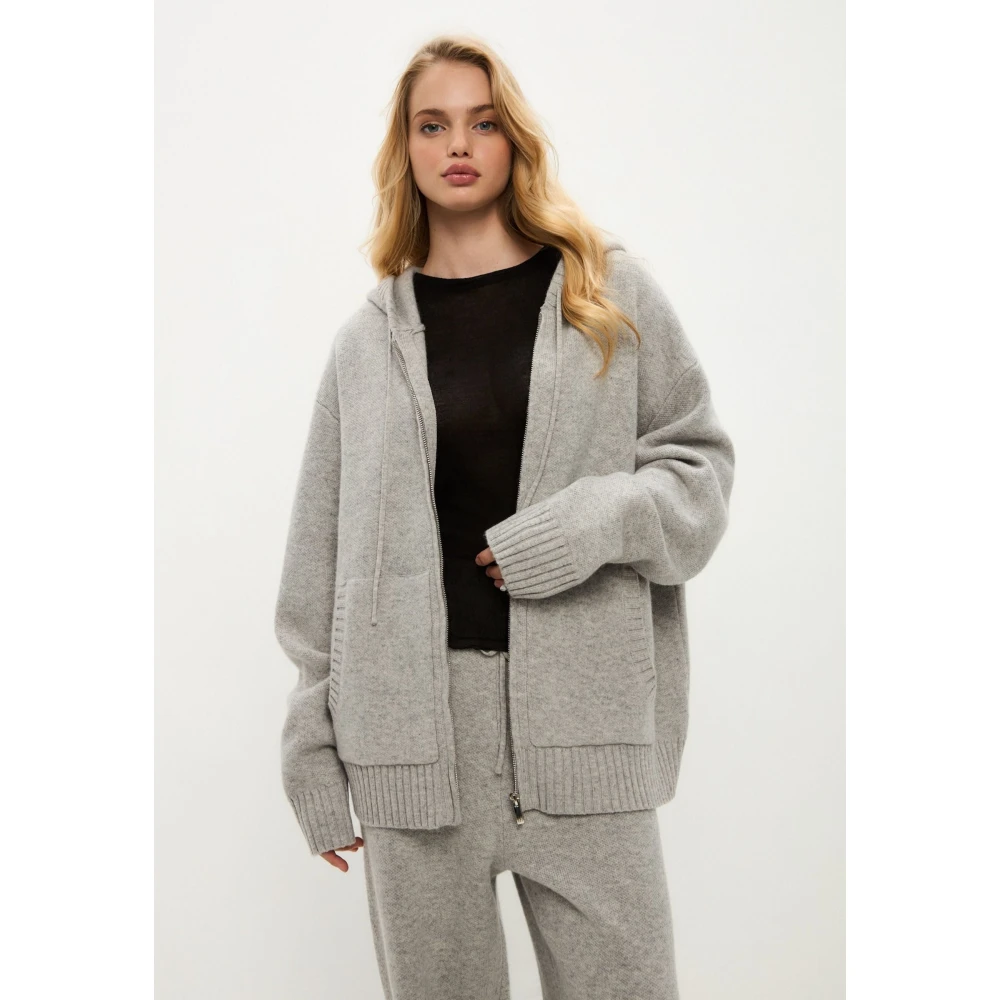 Cesare Gaspari Merino Hoodie Kostuum Penelope Grijs Gray Dames