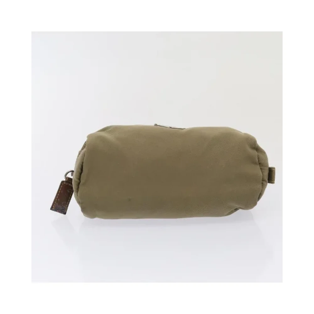 Prada Vintage Pre-owned Nylon prada-bags Beige Dames