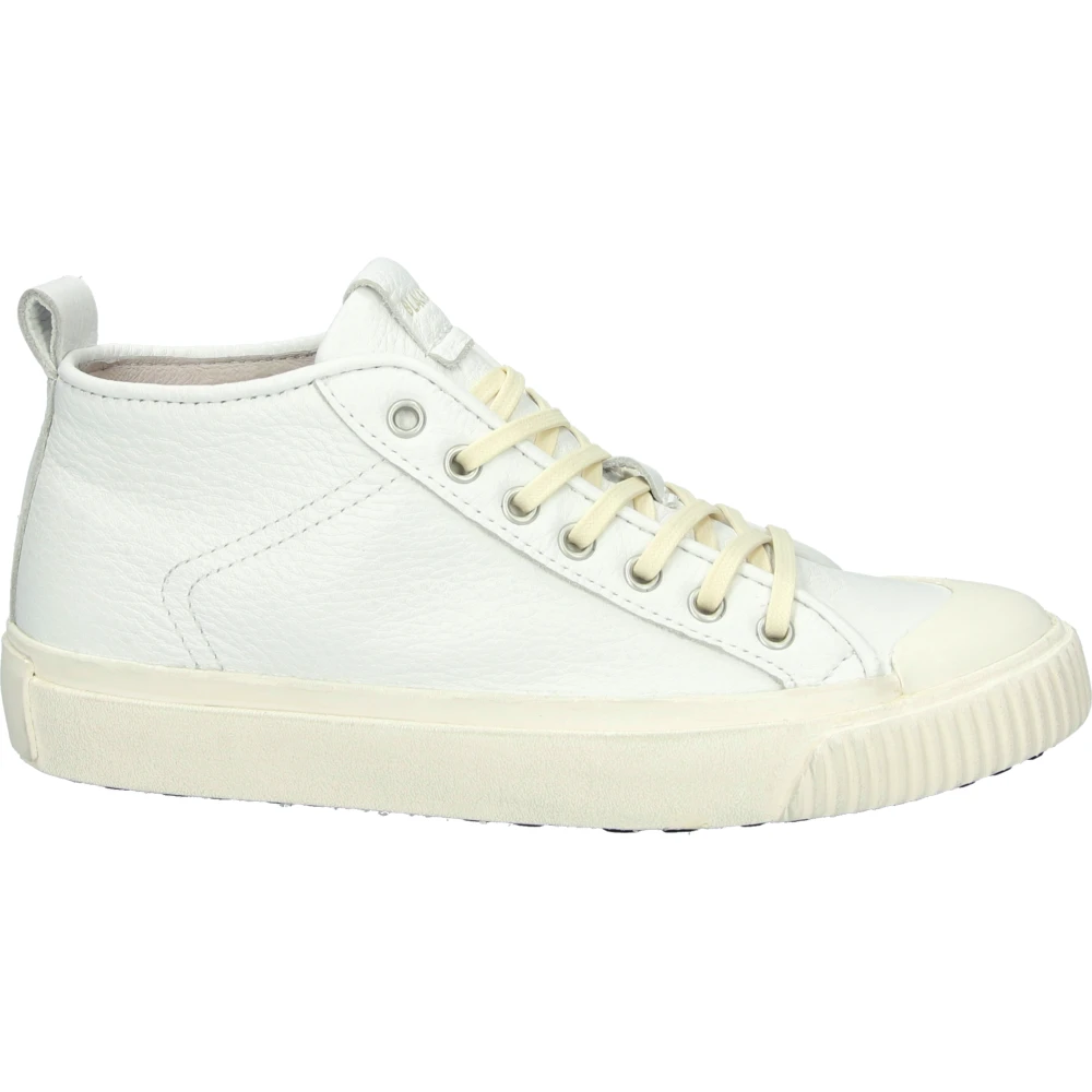 Blackstone Witte Mid Sneaker voor modebewuste vrouwen Dames Schoenen