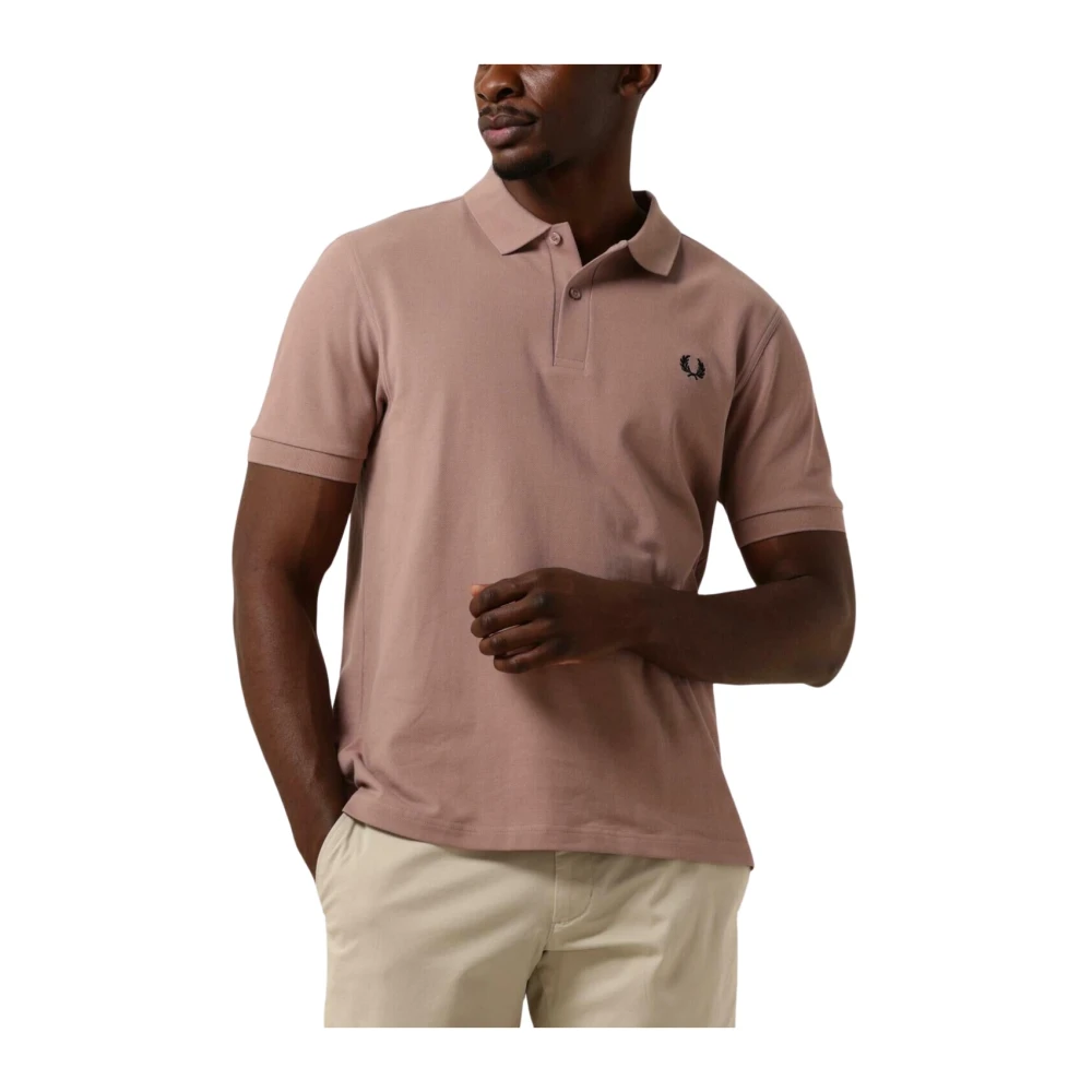 Fred Perry Heren Polo & T-shirt De Eenvoudige Shirt Pink Heren