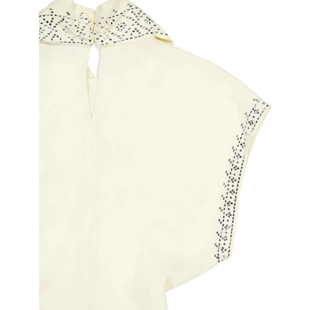 Paco Rabanne Stijlvolle Blouse Top voor Vrouwen Beige Dames